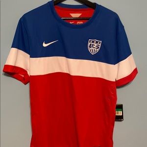 USA soccer jersey large